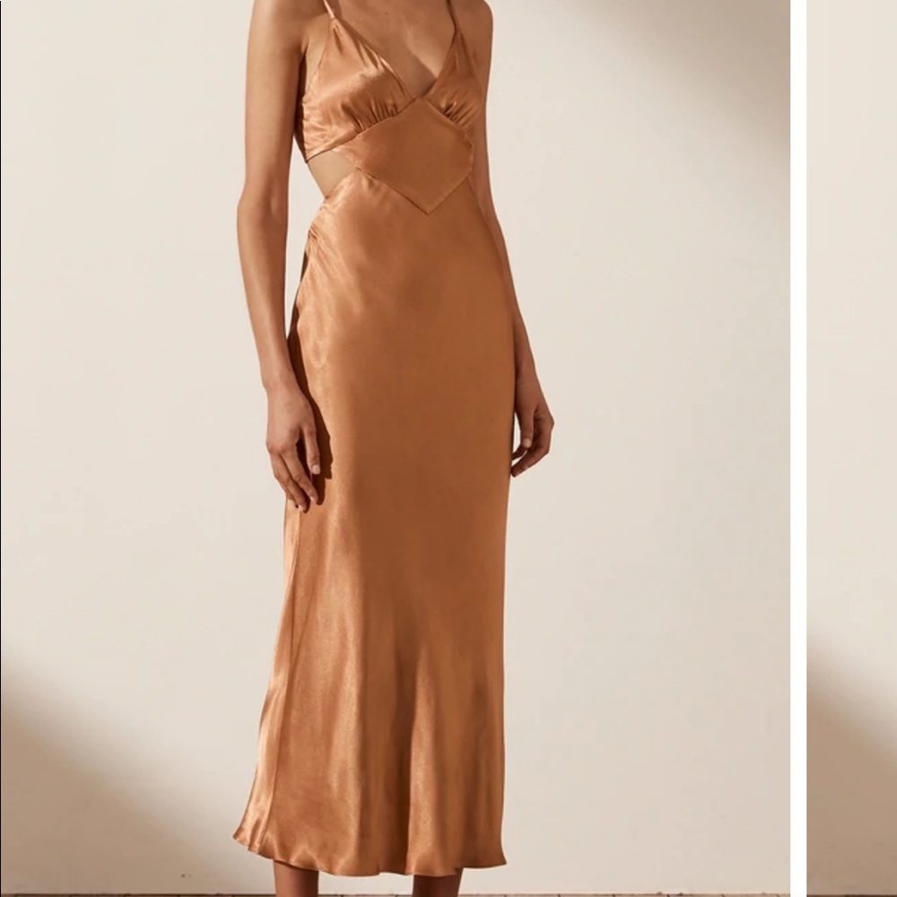 COPY - La Luna backless Shona Joy dress in with adjustable straps